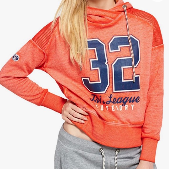SUPERDRY VINTAGE Tri League Hoodie - Picture 1 of 13